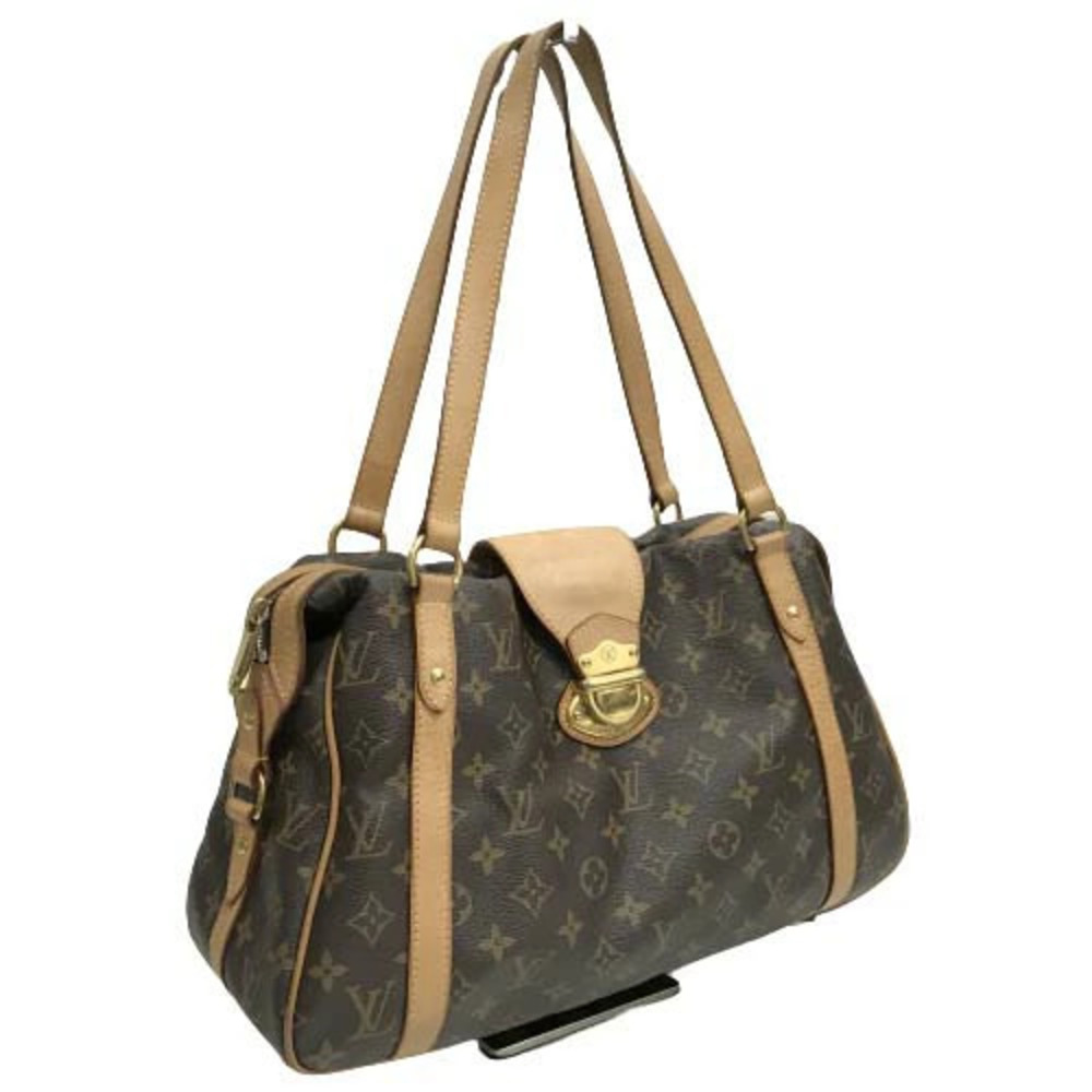 Louis Vuitton Stresa Shoulder Bag Monogram Brown Leather